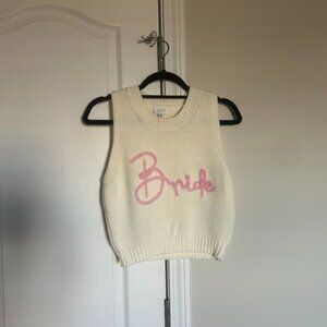 New, Never Worn Bridal Sweater Vest/Tank